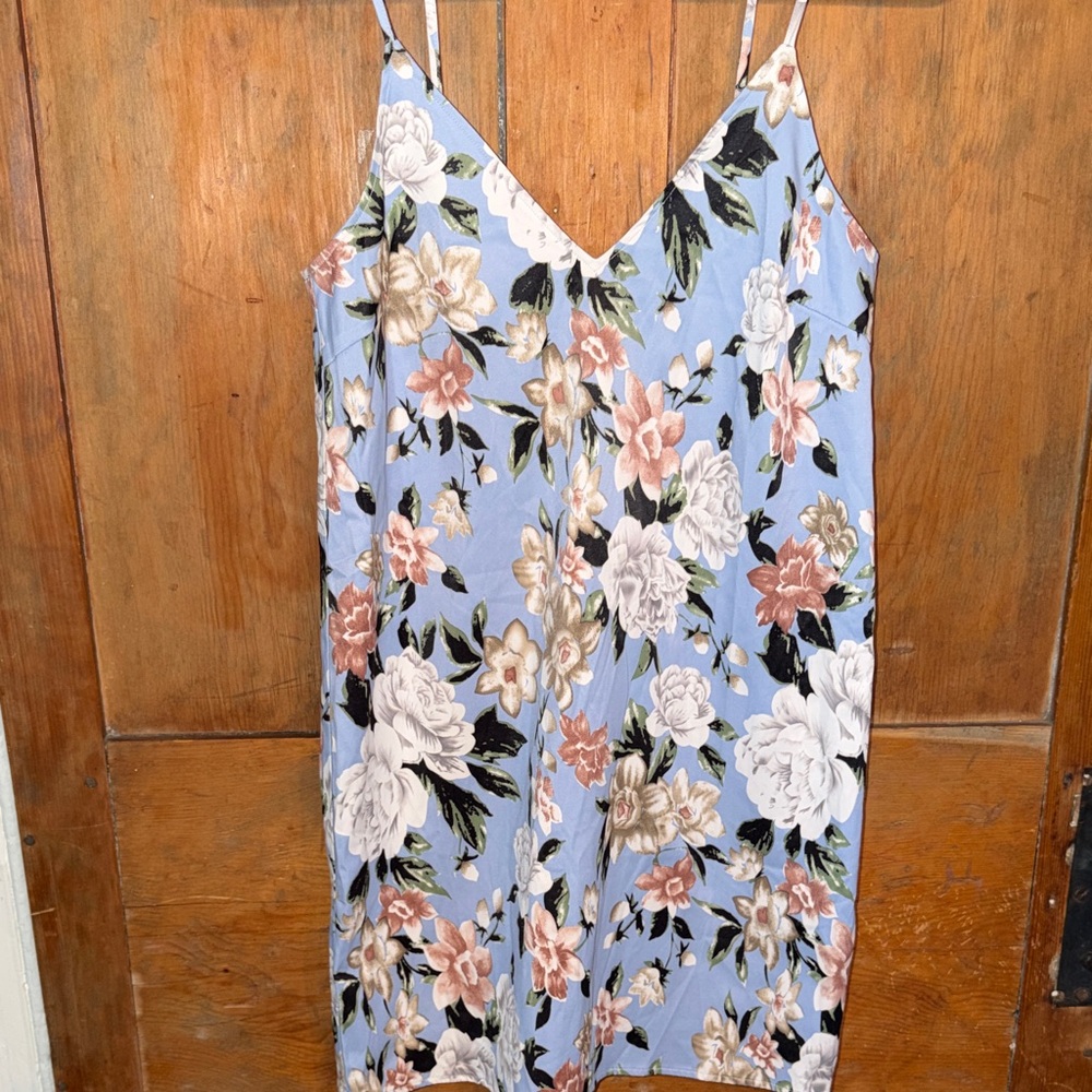 Lucca Floral Spaghetti Strap Slip Dress